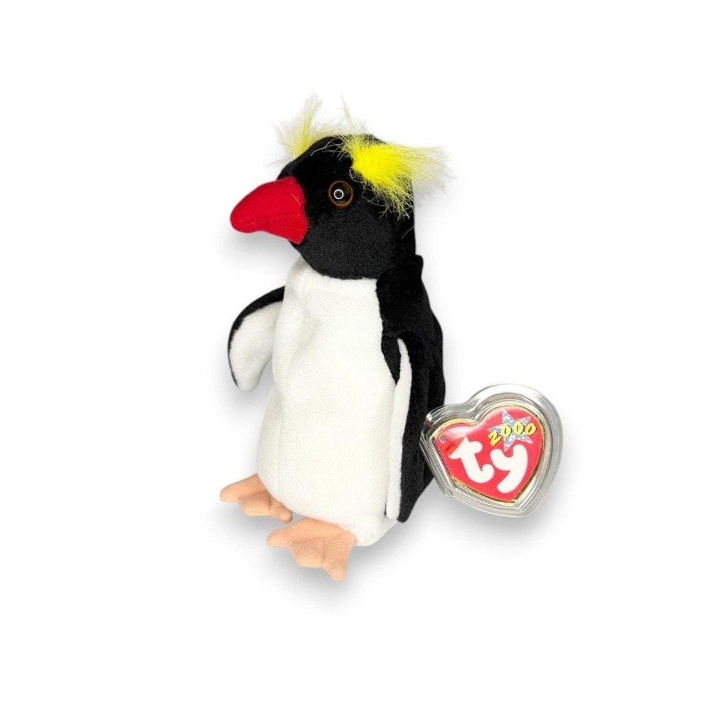 Frigid the Penguin Ty Beanie Baby | Arctic Ice Walker | Mint Heart Tag